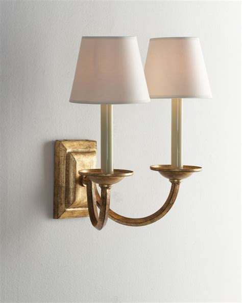 visual comfort double arm flemished sconce traditional wall