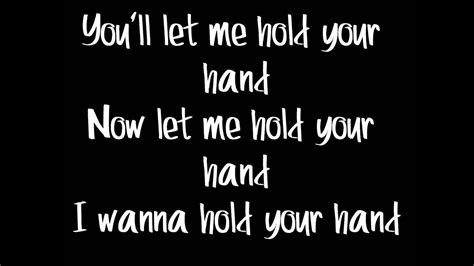 wanna hold  hand glee lyrics youtube