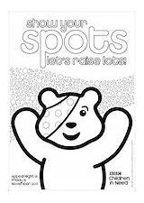 Pudsey Colouring Children Need Bear Colour Pages Activity Template Coloring Scholastic Bbc Resource Use Assets sketch template