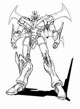 Mazinger Great Mecha Redesign sketch template