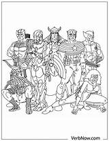 Avengers Thor Hawkeye Verbnow sketch template