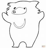Sloth Bear Cute Coloring Pages Drawing Printable Grizzly Face Side Template Getdrawings Categories sketch template