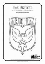 Coloring Pages United Logo Soccer Mls Logos Cool Clubs Dc League Kids Shield Major sketch template
