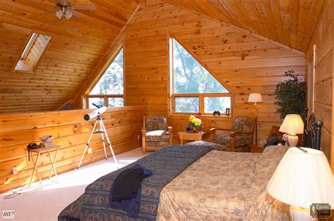 log home balsalm model loft bedroom colonial concepts log timberframe