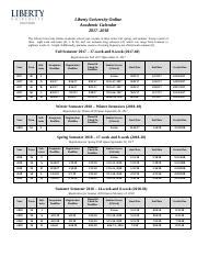 liberty university  academic calendar calendar jul