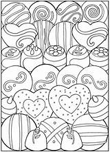 Coloring Pages Dessert Adult Sheets Dover Desserts Colorir Creative Haven Desenhos Books Printable Colouring Kids Color Book Designer Food Mandala sketch template