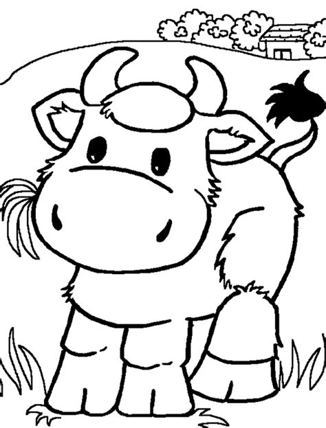 coloring pages  cows clip art library