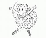 Ballerina Coloring Angelina Pages Printable Colouring Princess Dandelion Getcolorings Print Popular Color Library Clipart sketch template