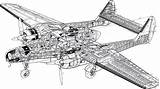 Northrop 61 Cutaway Widow Drawing Fighter Night Quality sketch template