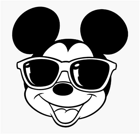 mickey mouse sunglasses clipart mickey mouse face with glasses hd