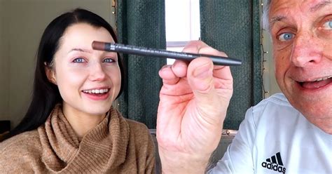 Video Of Grandpa Doing His Granddaughters Makeup Popsugar Beauty