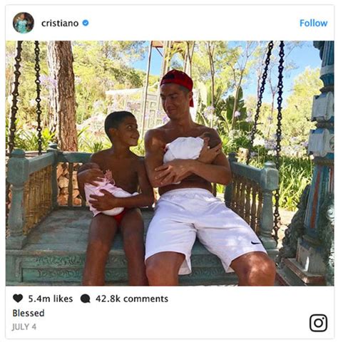 cristiano ronaldo confirms girlfriend s pregnancy after welcoming twins