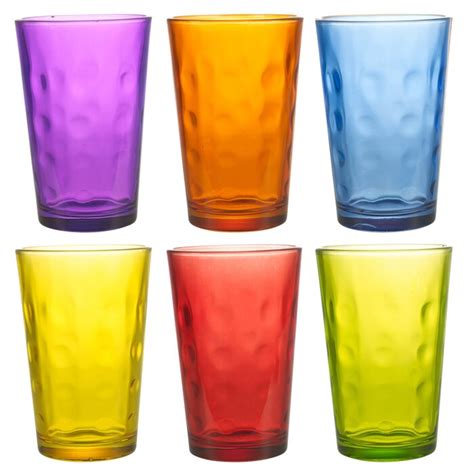Hashtag Home 240ml Coloured Drinking Glasses And Reviews Uk