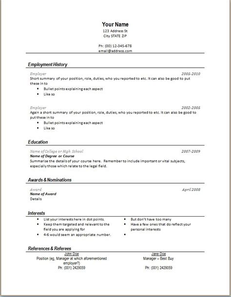 examples   short resumes modern short  page resume sample