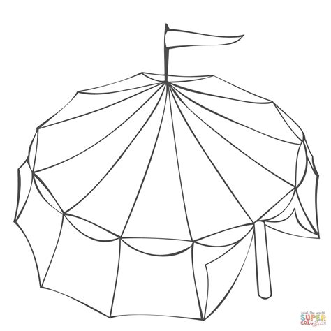circus tent coloring page  printable coloring pages