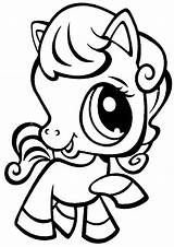 Coloring Pages Cute Pet Shop Eyes Littlest Little Animal Big Baby Horse Lps Animals Pony Coloring4free Eyed Puppy Draw Printable sketch template