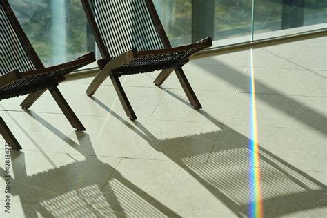 dispersing sunlight   glass splitting   spectrum   floor light  shadow