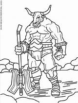 Coloring Mythical Pages Creatures Minotaur Coloriage Percy Jackson Drawing Sheets Colouring Mythological Creature Crossfit Minotaure Slash Dessin Mi Mythologie Coloriages sketch template