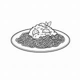 Spaghetti Bolognese Workbook sketch template