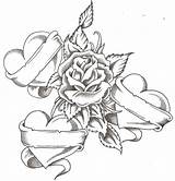 Cross Rose Drawing Coloring Paintingvalley Pages sketch template