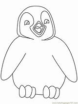 Penguin Coloring Pages Penguins Printable Cartoon Tacky Christmas Cute Kids Winter Colouring Color Print Clipart Popular Ai Line Coloringhome Animal sketch template