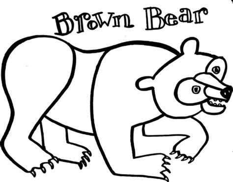 brown bear brown bear coloring pages  getdrawings