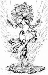 Phoenix Lineart Marvel Grey Jean Deviantart Drawings sketch template
