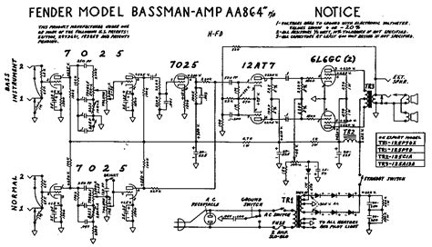 fender tube amp schematics