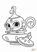 Shimmer Shine Coloring Tala Pages Printable Cartoon Supercoloring sketch template
