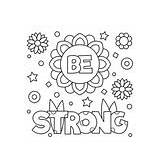Coloring Strong Vector Royalty sketch template