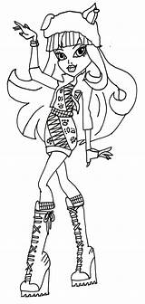Monster High Coloring Pages Howleen Wishes Wolf Printable Color Sheet Print Sheets Printables Books Getcolorings sketch template