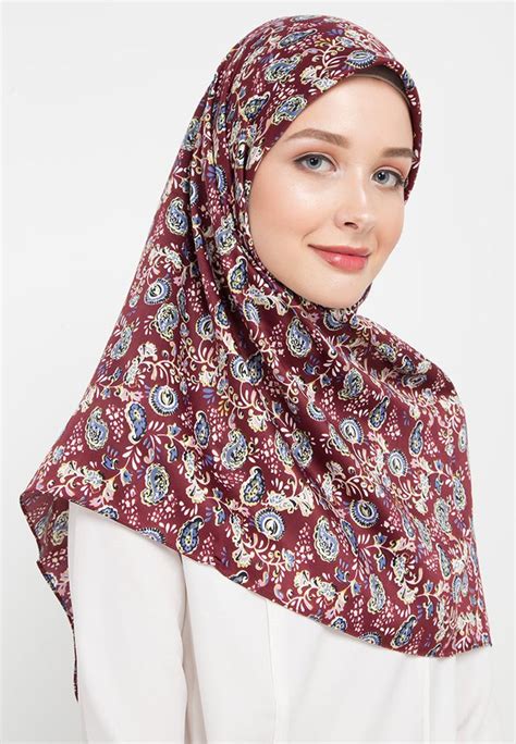 jilbab elzatta motif bunga terpercaya