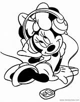 Minnie Mouse Coloring Pages Music Disneyclips Misc Activities Listening sketch template