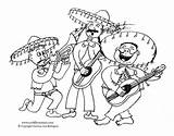 Mariachi Band Coloring Mayo Cinco Pages Color Mexican Artblog Crod Getdrawings Charro El Cartoon Getcolorings sketch template