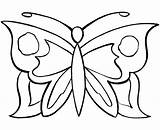 Butterfly Coloring Pages Simple Kids Easy Color Butterflies Wings Printable Small Drawing Clipart Outline Colouring Sheets Butter Clip Adults Book sketch template