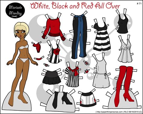 marisole monday full color printable paper doll paper doll template