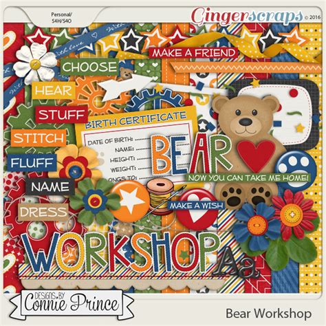 gingerscraps kits bear workshop