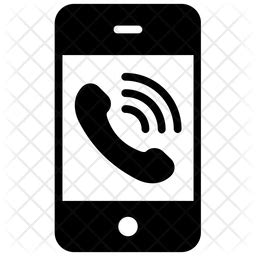 mobile call logo icon   glyph style