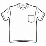 Shirt Clipart Clip Pocket Clothes Outline Shirts Tee Drawing Back Clipartmag Jpeg Library sketch template