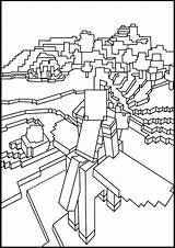 Enderman Coloring Minecraft Para Colorear Getdrawings sketch template