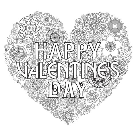 valentines day coloring pages  printable  kids adults parade
