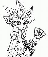 Yugioh Yu Gi Oh Coloring Pages Monster Duel Card Game Yugi Kids Cards Book Print Color Yami Dragon Character Clipart sketch template