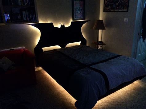 the dark knight custom headboard batman bed batman room batman bedroom