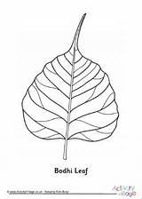 Leaf Bodhi Colouring Vesak Drawing Tree Activityvillage Wesak Buddha Pages Colour Coloring Activities Kids Choose Board Symbols Tattoo sketch template