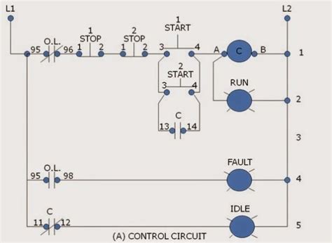 start stop control circuit diagram