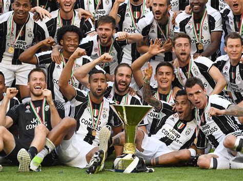 juventus seal record sixth straight serie  title   champions league final  real