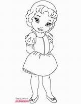 Coloring Baby Pages Disney Belle Princess Para Snow Colorir Inspirational sketch template