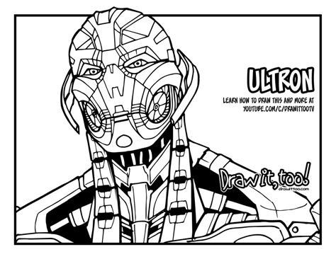 avengers ultron coloring pages coloring pages