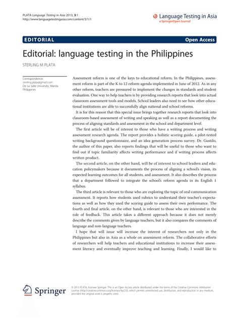 editorial language testing   philippines