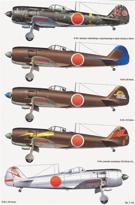 japanese aircraft of wwii nakajima ki 84 hayate frank